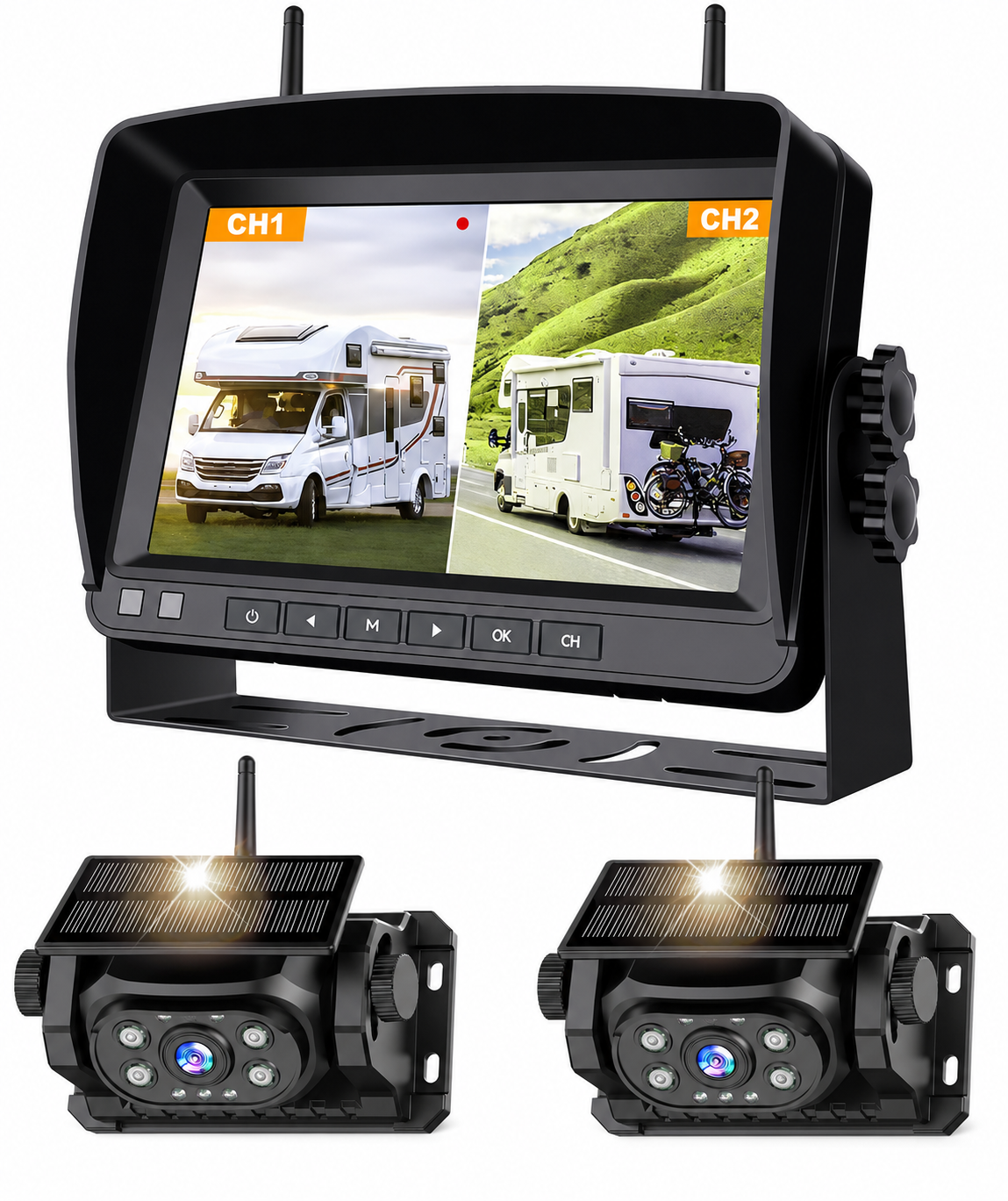 Wireless Magnetic Dual Backup Camera – Easy Installation & Free Shipping