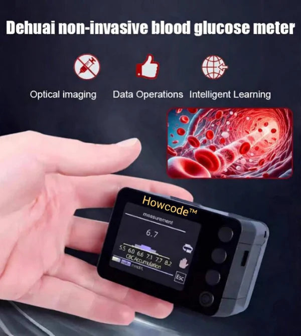 Howcode™ Advanced Non-Invasive Glucose Monitor-99.9% Accuracy + Exclusive Gift ✅TGA Approved